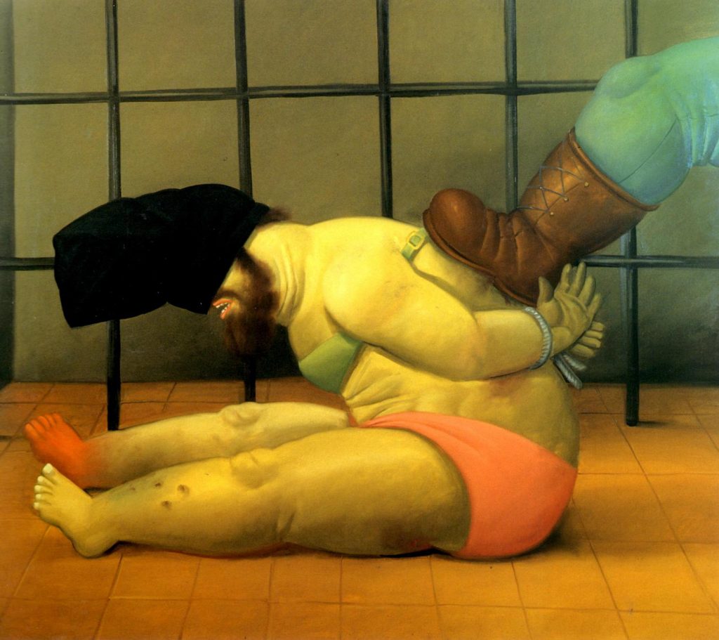 Botero 2005 - Abu Ghraib 60 [pintura - óleo sobre lienzo 130_8x158cm]