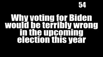 BOB AVAKIAN REVOLUCIÓN #054: Por qué, aunque fue necesario votar por Biden en 2020, votar por Biden estaría terriblemente equivocado en las venideras elecciones de este año.